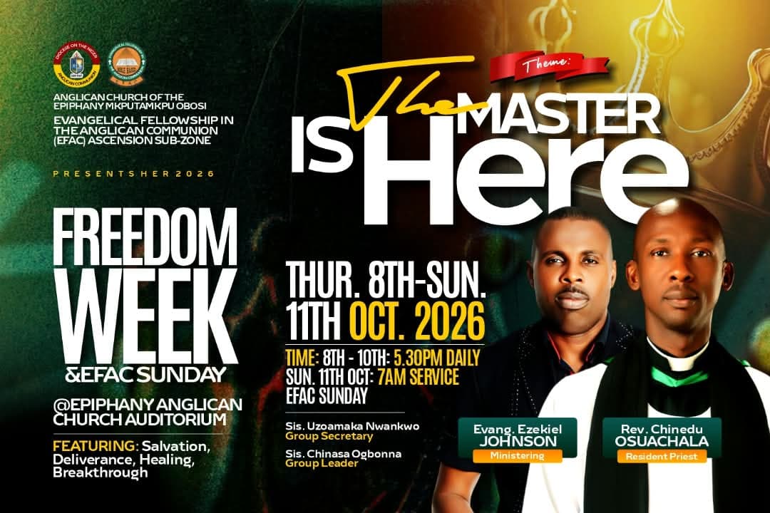 Anglican Church of the Epiphany Mkputamkpu Obosi, Freedom Week & EFAC Sunday 2026